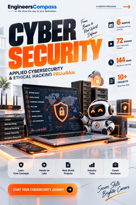 EngineersCompass Cyber Security program poster