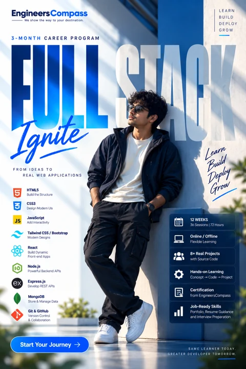 EngineersCompass Full Stack Ignite program poster